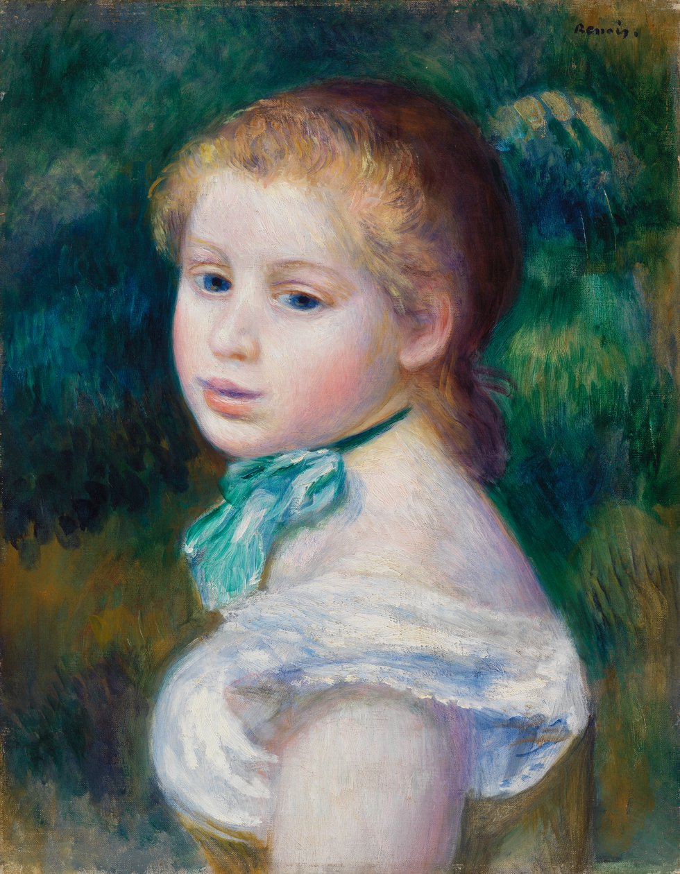 Chefe da Jovem Rapariga de Pierre Auguste Renoir