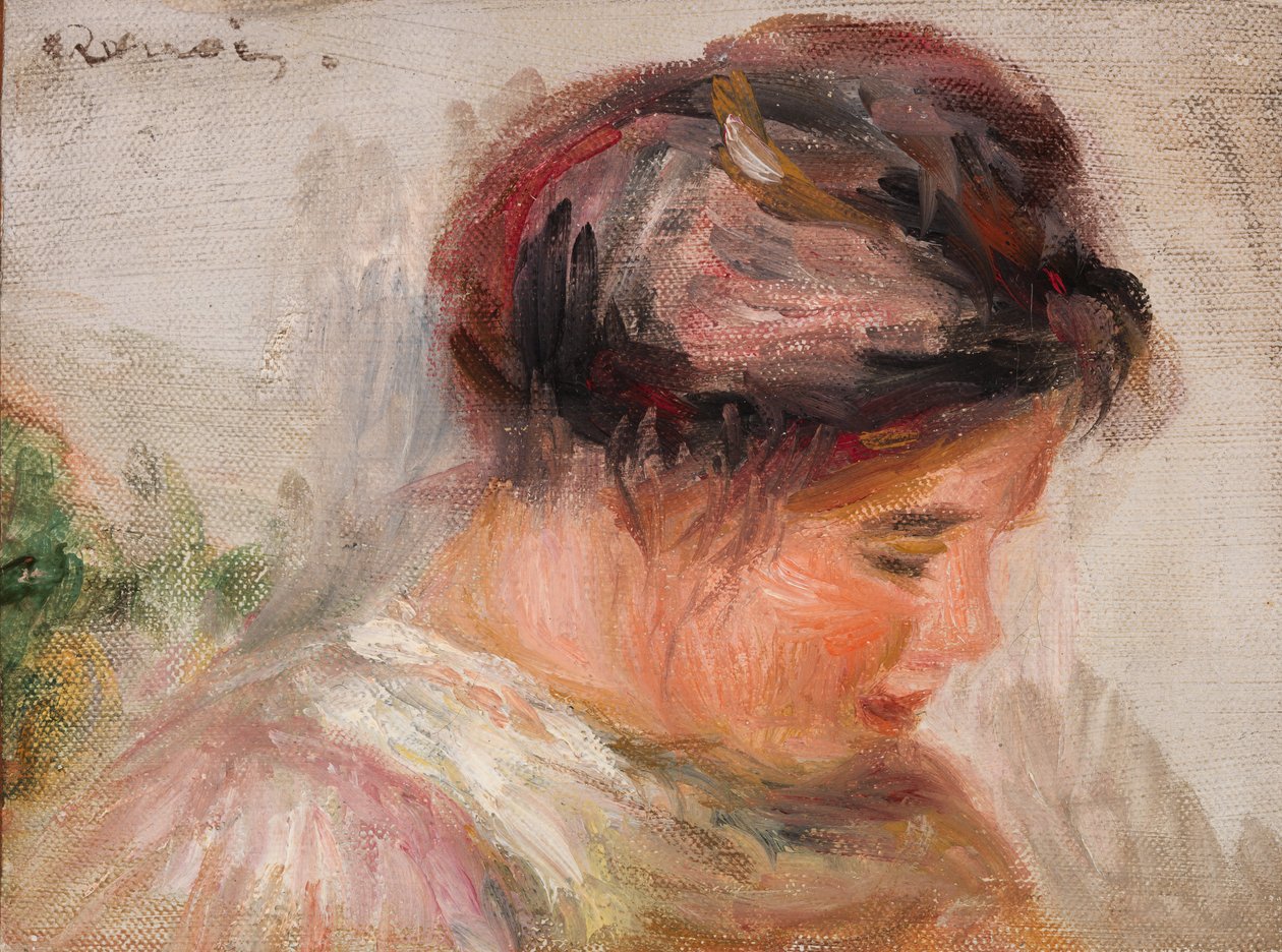 Chefe da Jovem Rapariga de Pierre Auguste Renoir