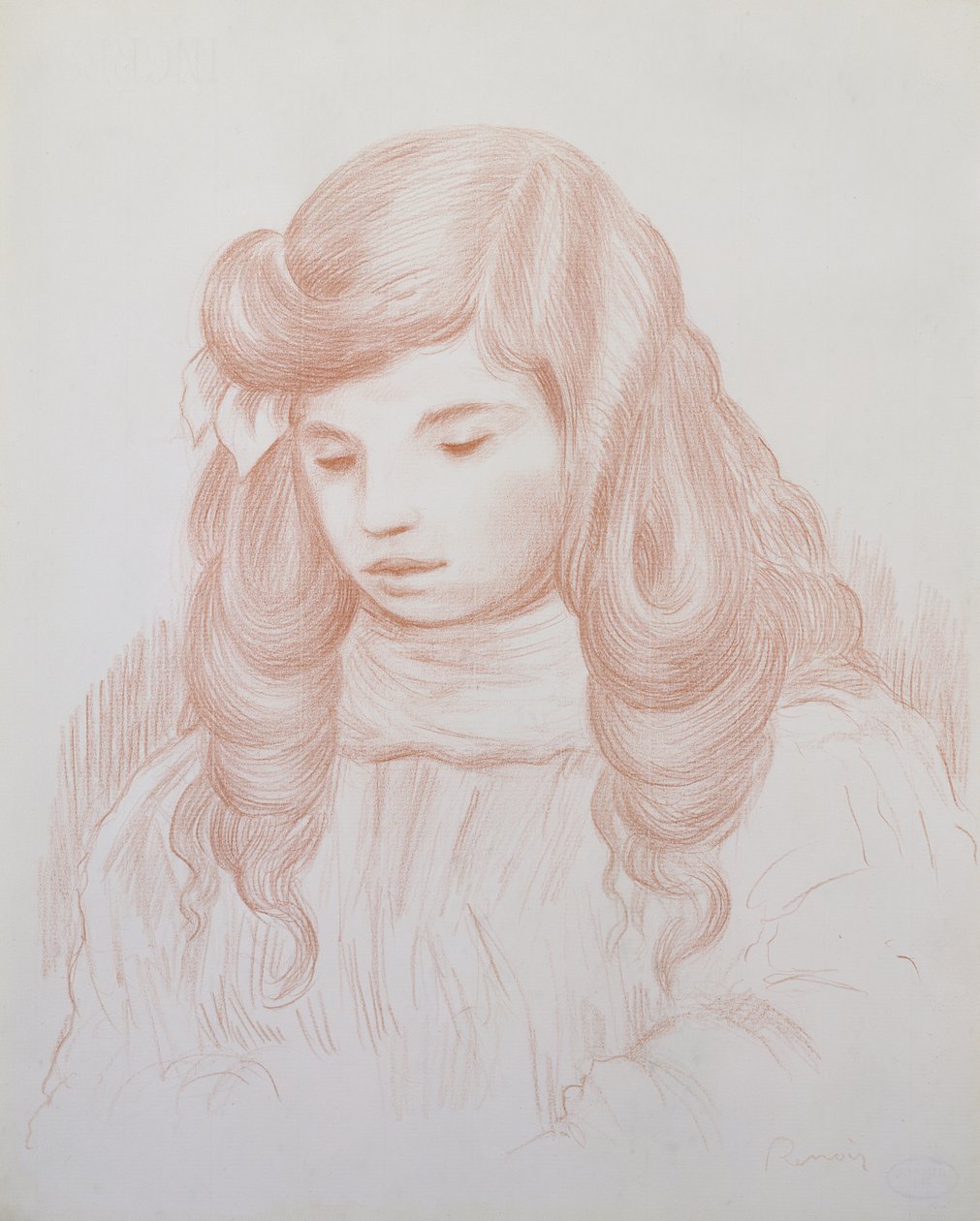 Cabeça de uma criança, 1913 (otimista) de Pierre Auguste Renoir