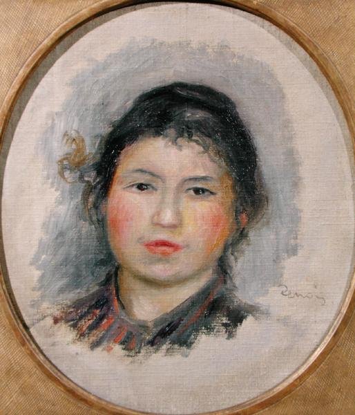 Chefe de uma Jovem Mulher de Pierre Auguste Renoir