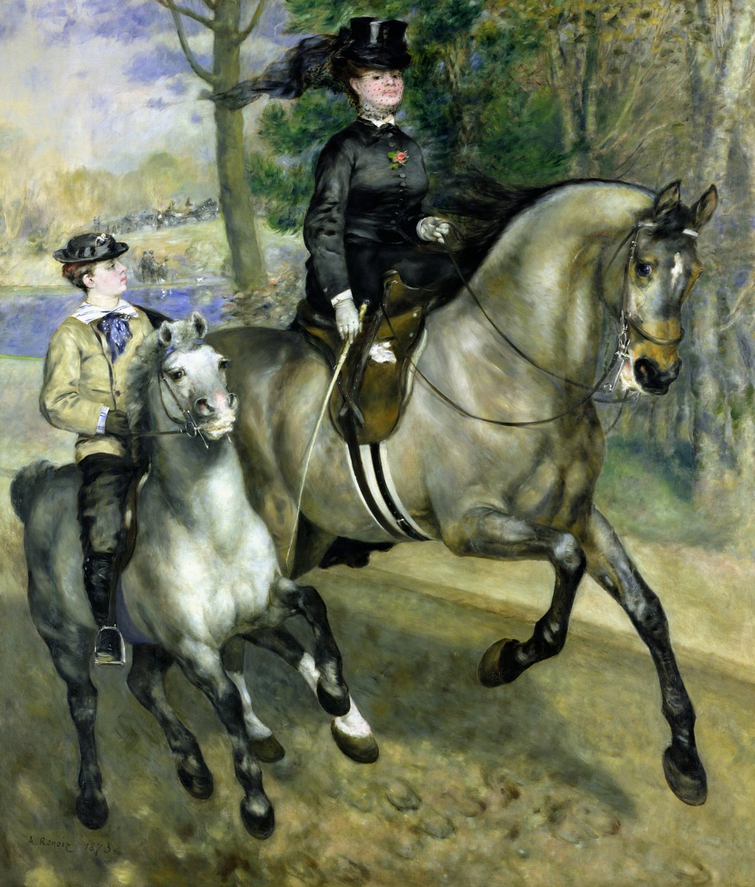 Horsewoman no Bois de Boulogne de Pierre Auguste Renoir