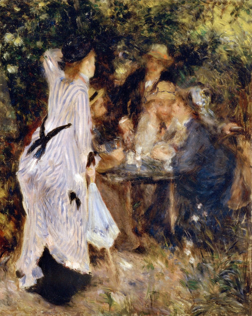 No jardim No jardim Moulin de la Galette, 1876. de Pierre Auguste Renoir