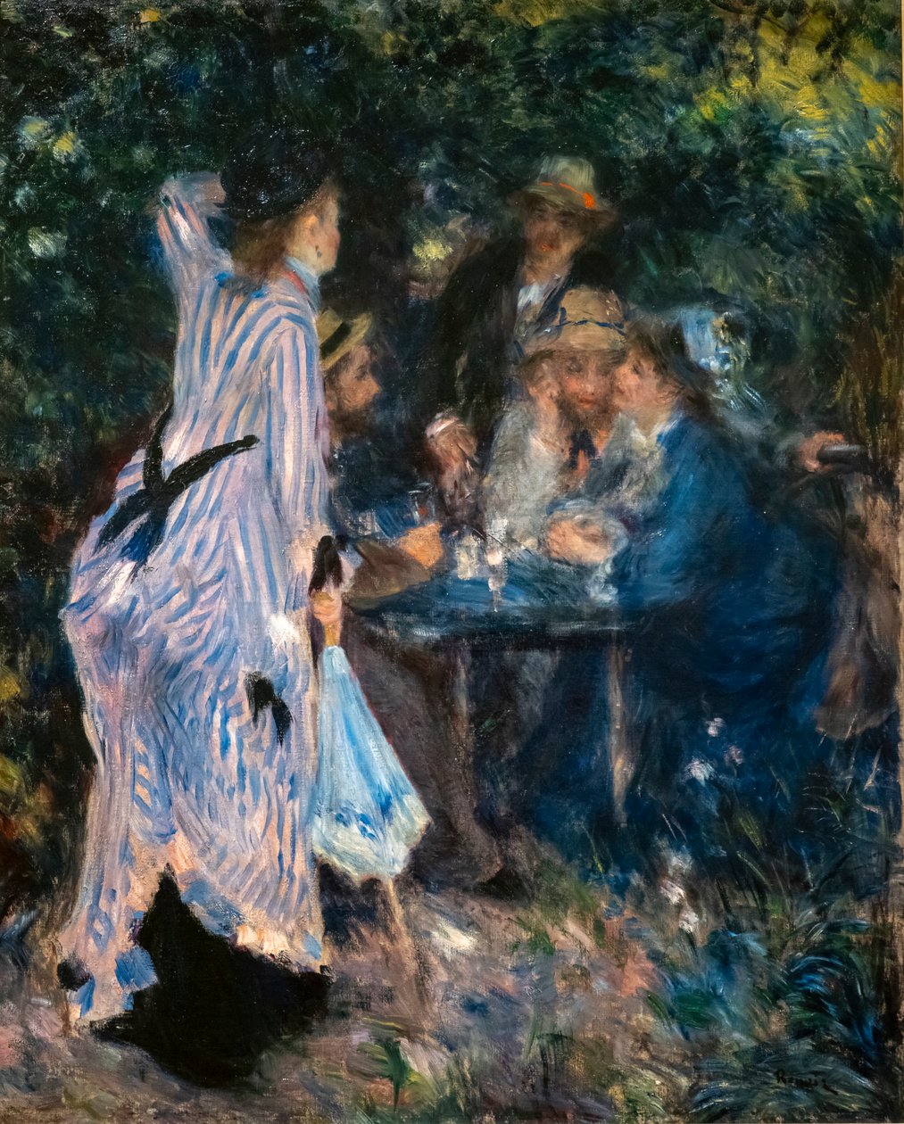 No Jardim. Sob as árvores do Moulin de la Galette de Pierre Auguste Renoir