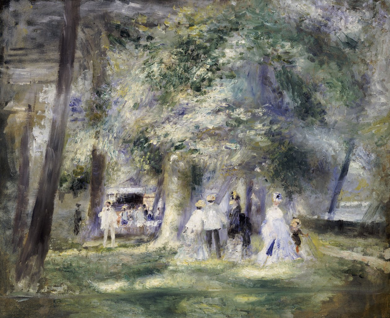 No parque em Saint-Cloud, 1866 de Pierre Auguste Renoir