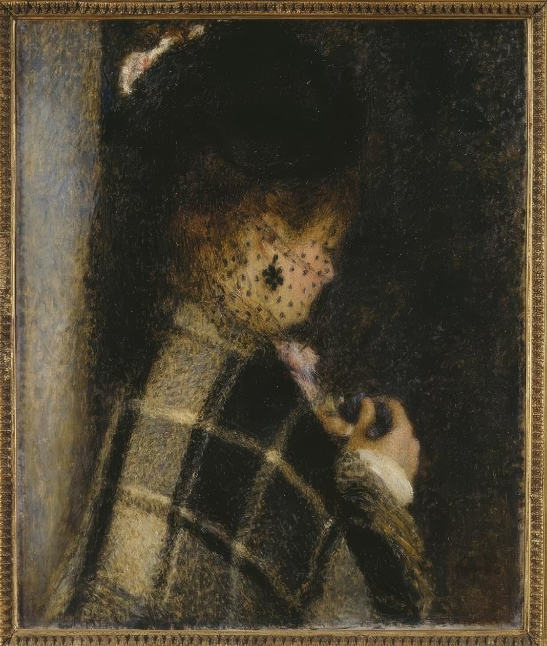 Jovem mulher com um véu de Pierre Auguste Renoir