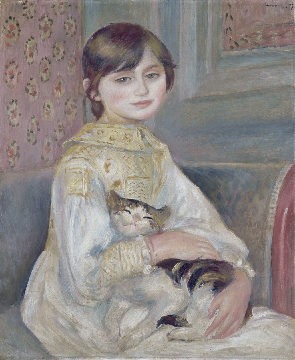 Julie Manet, também conhecida como o Menino Gato de Pierre Auguste Renoir