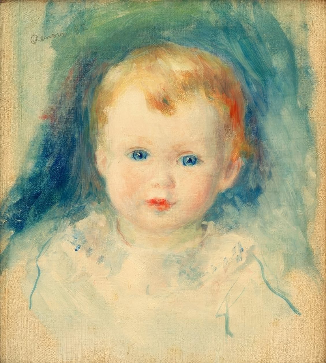 retrato da criança de Pierre Auguste Renoir