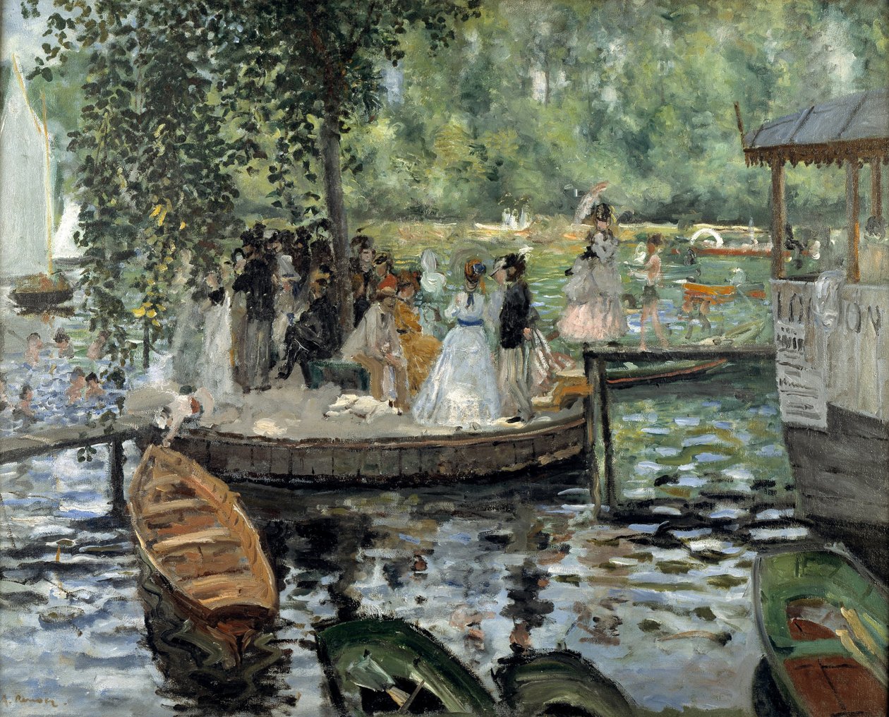 La Grenouillère, 1869 | Pierre-Auguste Renoir
