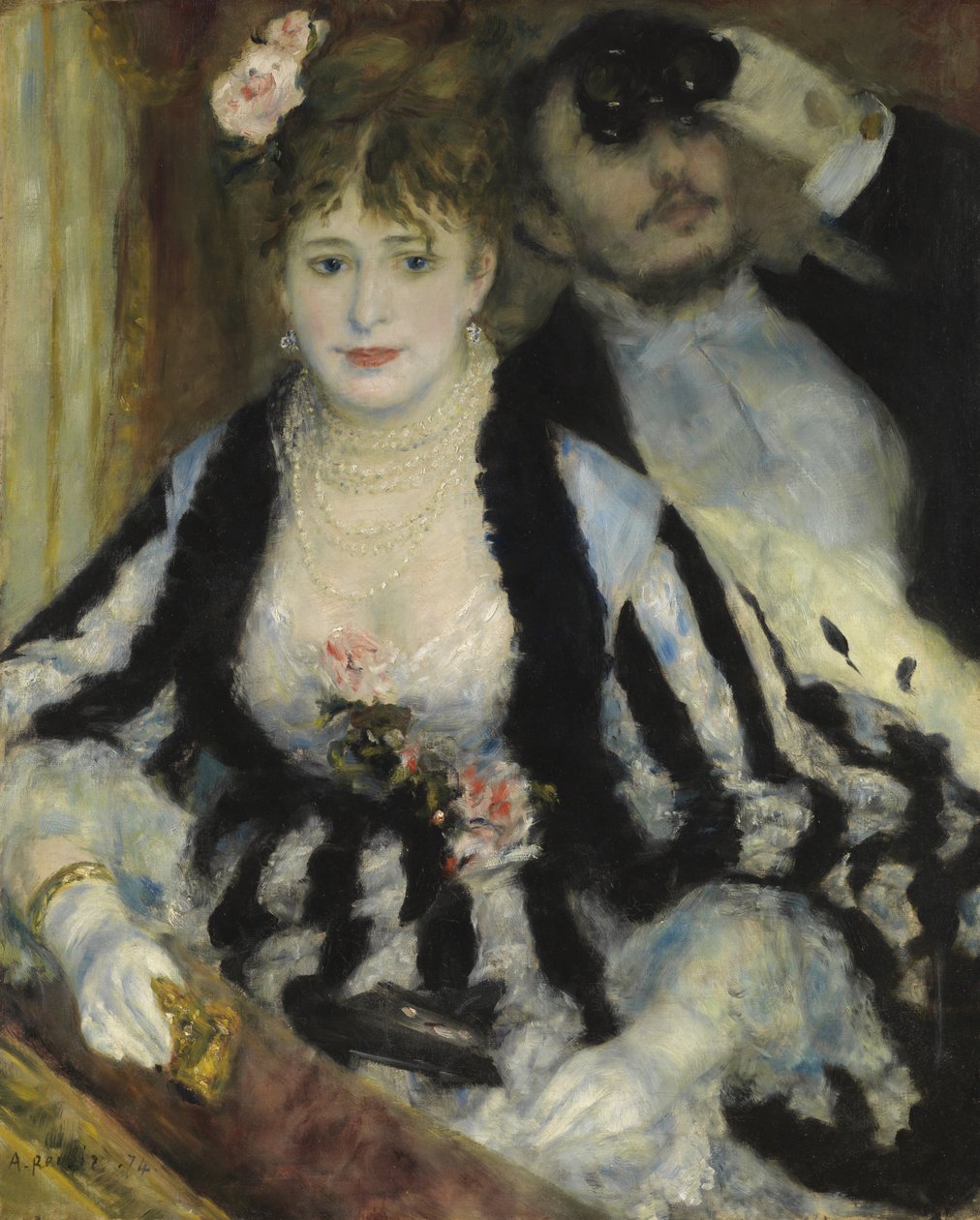 La Loge (camarote do teatro) de Pierre Auguste Renoir