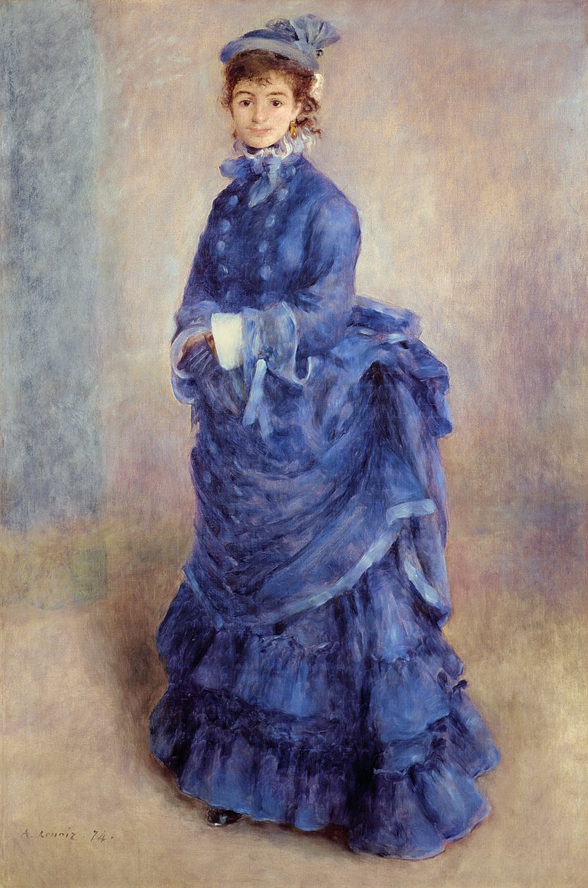 La Parisienne, A Dama Azul de Pierre Auguste Renoir