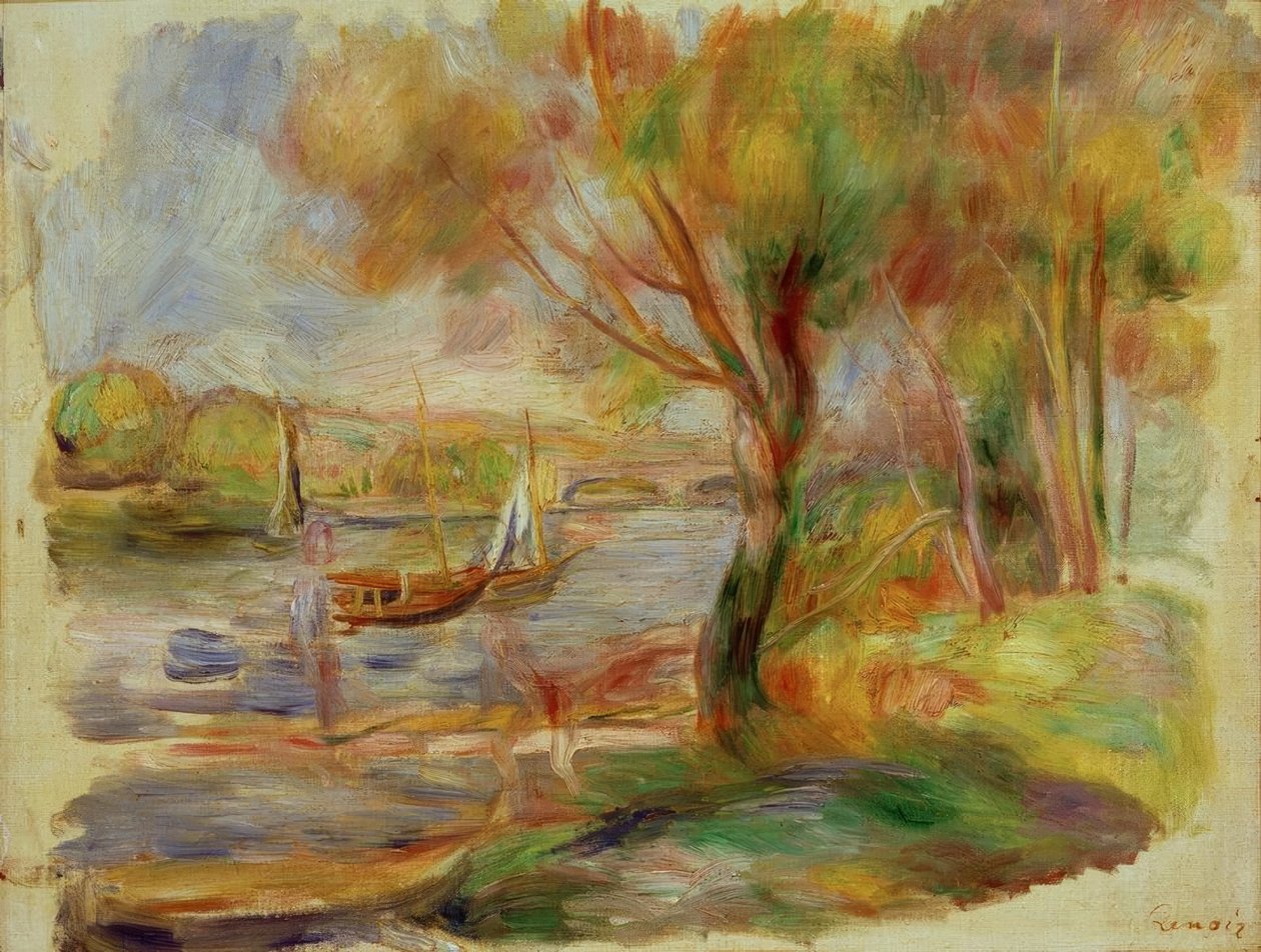 O Sena em Argenteuil de Pierre Auguste Renoir