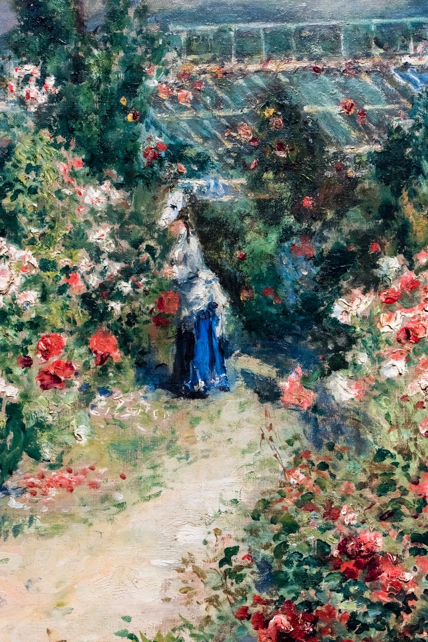 La Serre, pormenor, ca. 1876 (óleo sobre tela) de Pierre Auguste Renoir