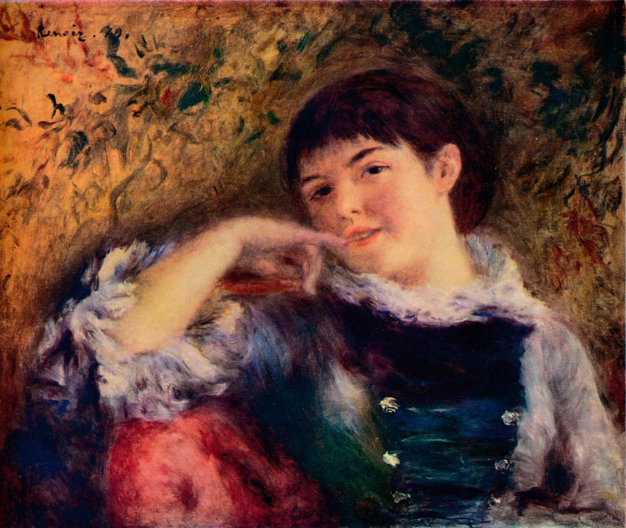 O Songeuse, século c19 de Pierre Auguste Renoir