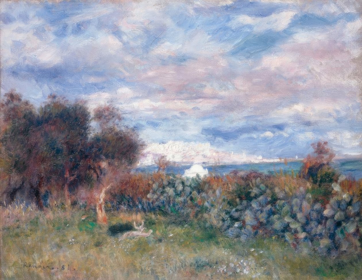 A Baía de Argel de Pierre Auguste Renoir