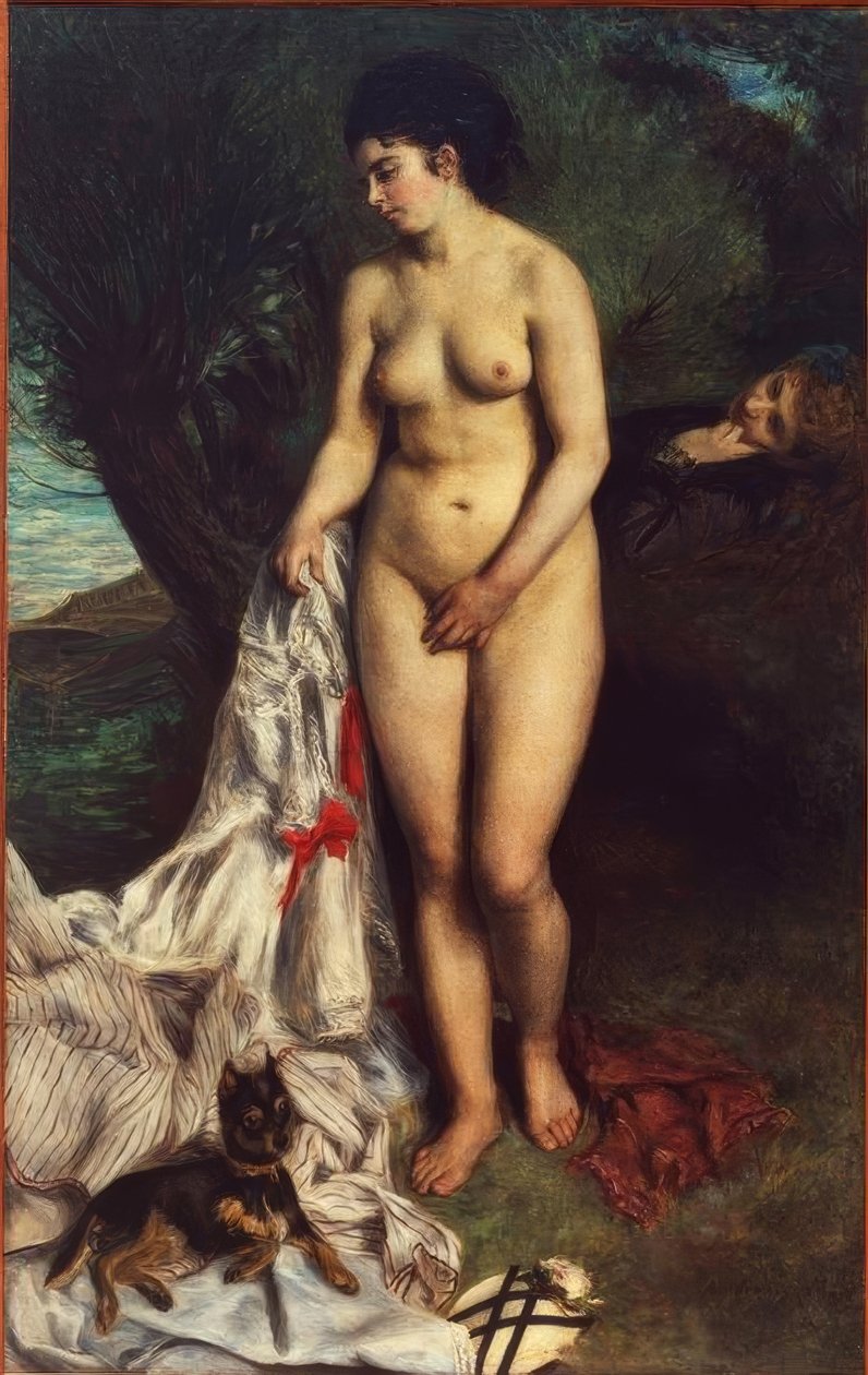 O banhista com um grifo de Pierre Auguste Renoir