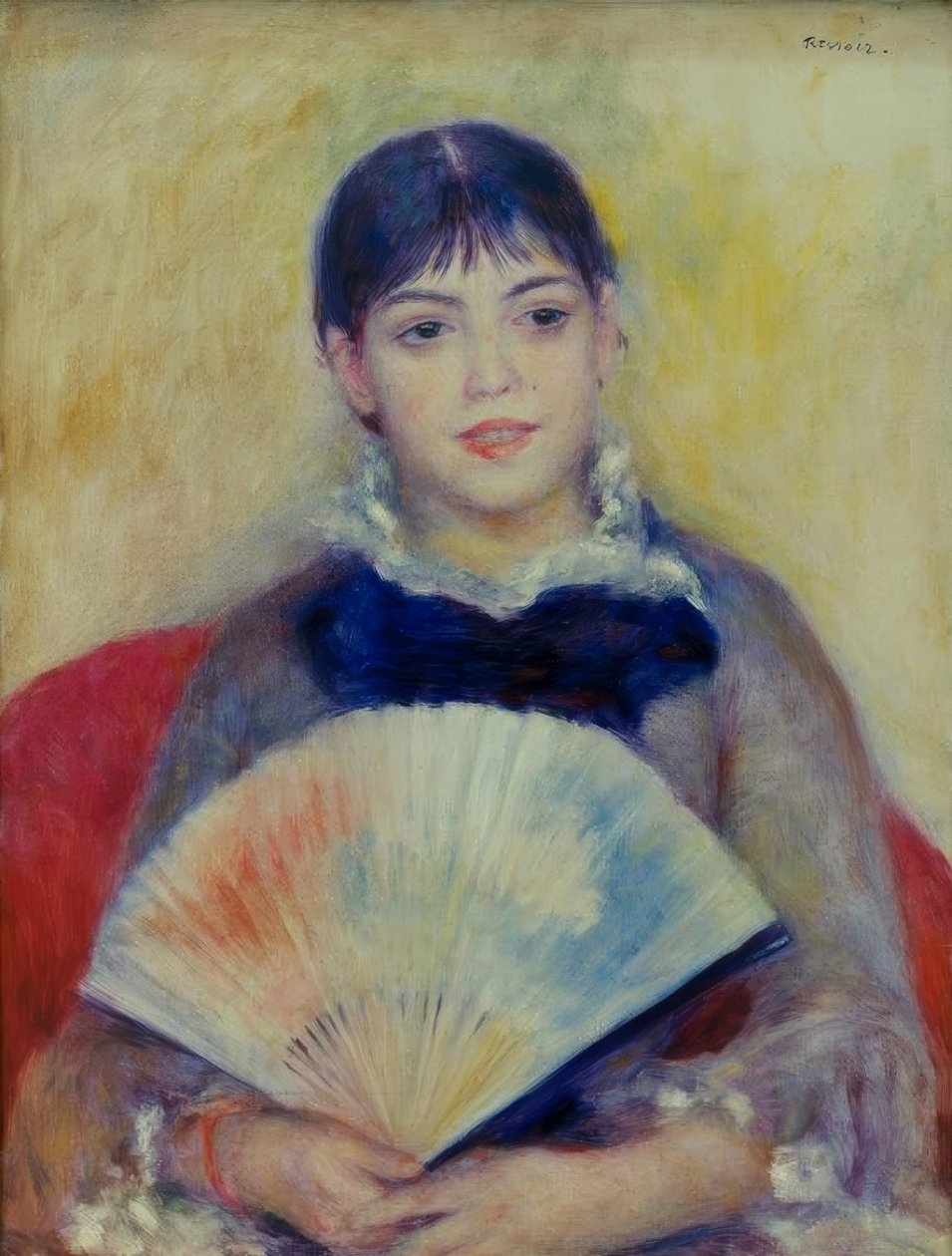 A mulher com o ventilador de Pierre Auguste Renoir