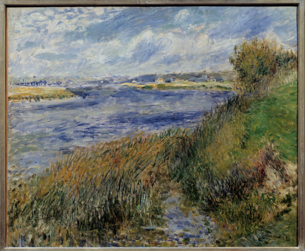La seine a Champrosay. Pintura de Pierre Auguste Renoir (1841-1919) de Pierre Auguste Renoir
