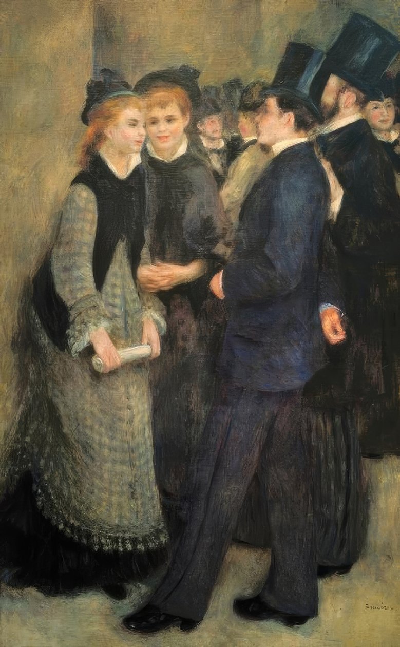 A saída do Conservatório de Pierre Auguste Renoir