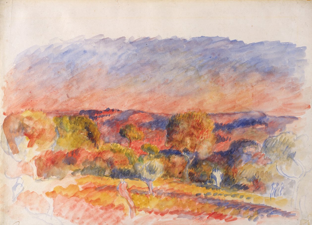 Paisagem, 1889. de Pierre Auguste Renoir
