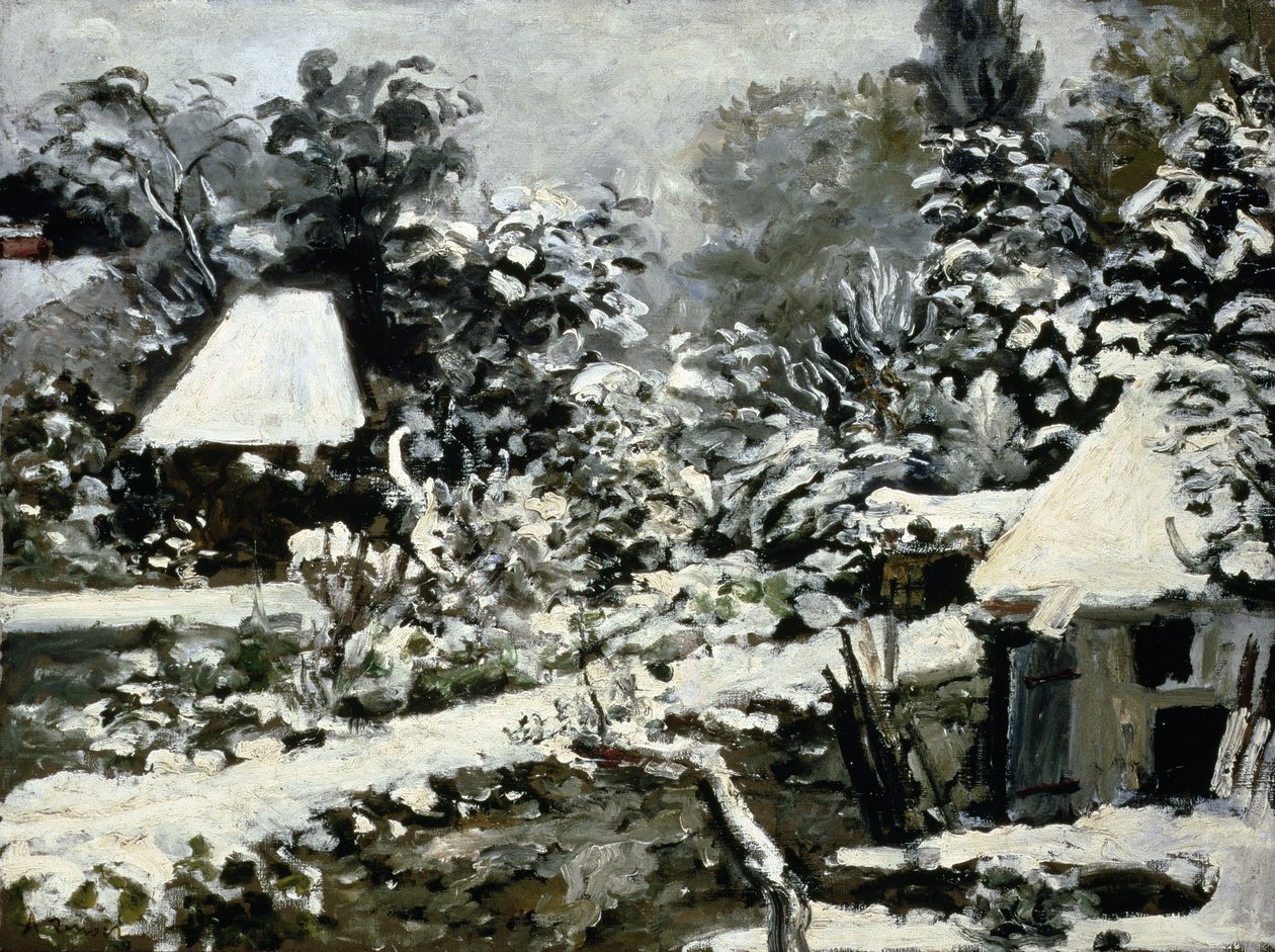 Paisagem, Efeito Neve, c.1868 de Pierre Auguste Renoir