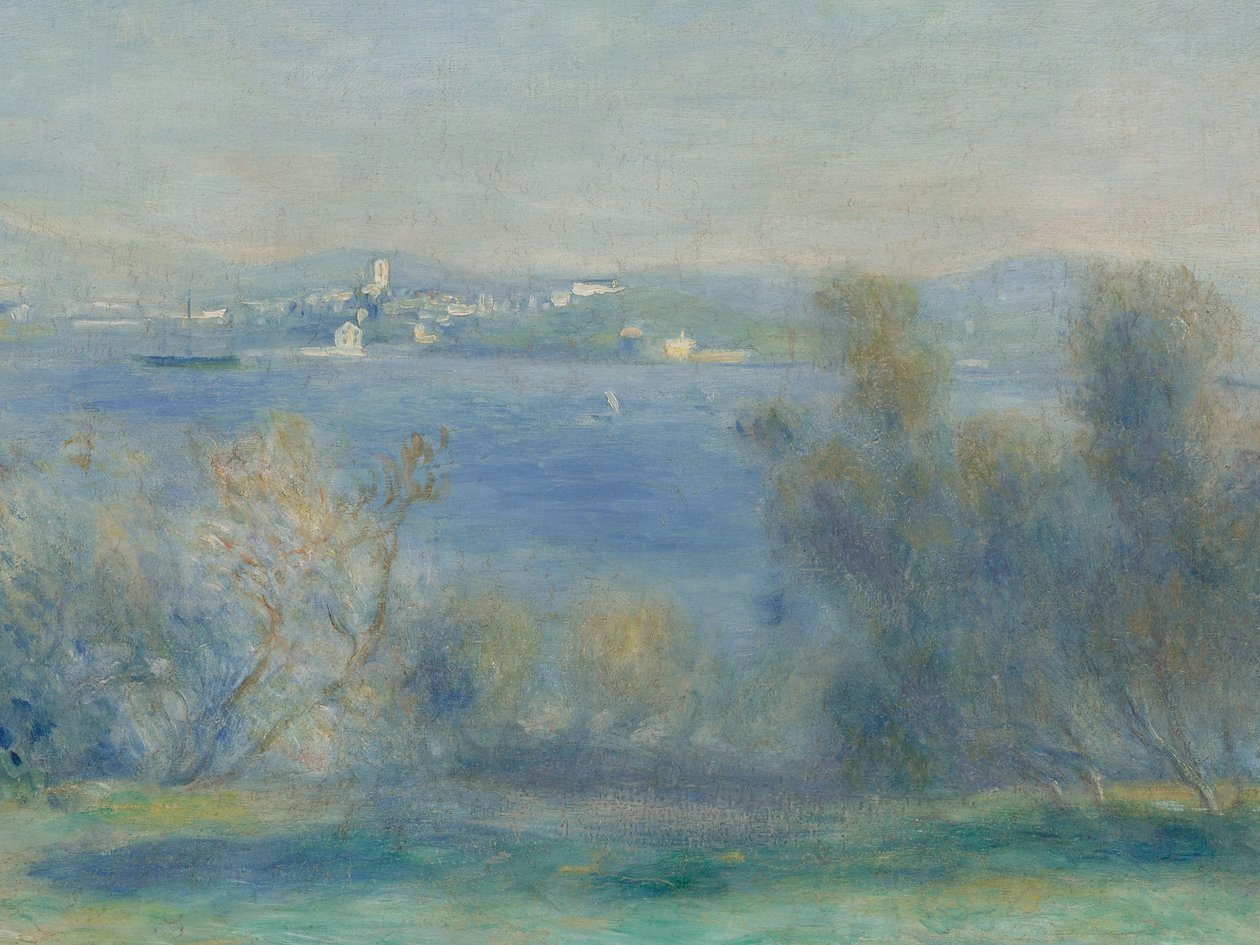 Paisagem no Mediterrâneo (vista de Toulon) de Pierre Auguste Renoir