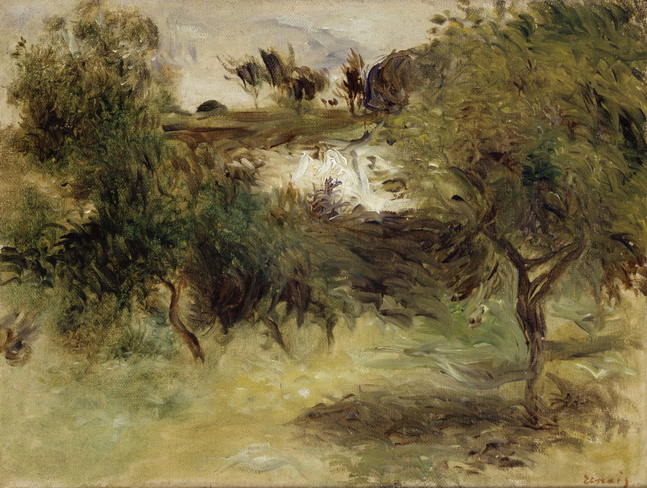 Paisagem com árvores de Pierre Auguste Renoir