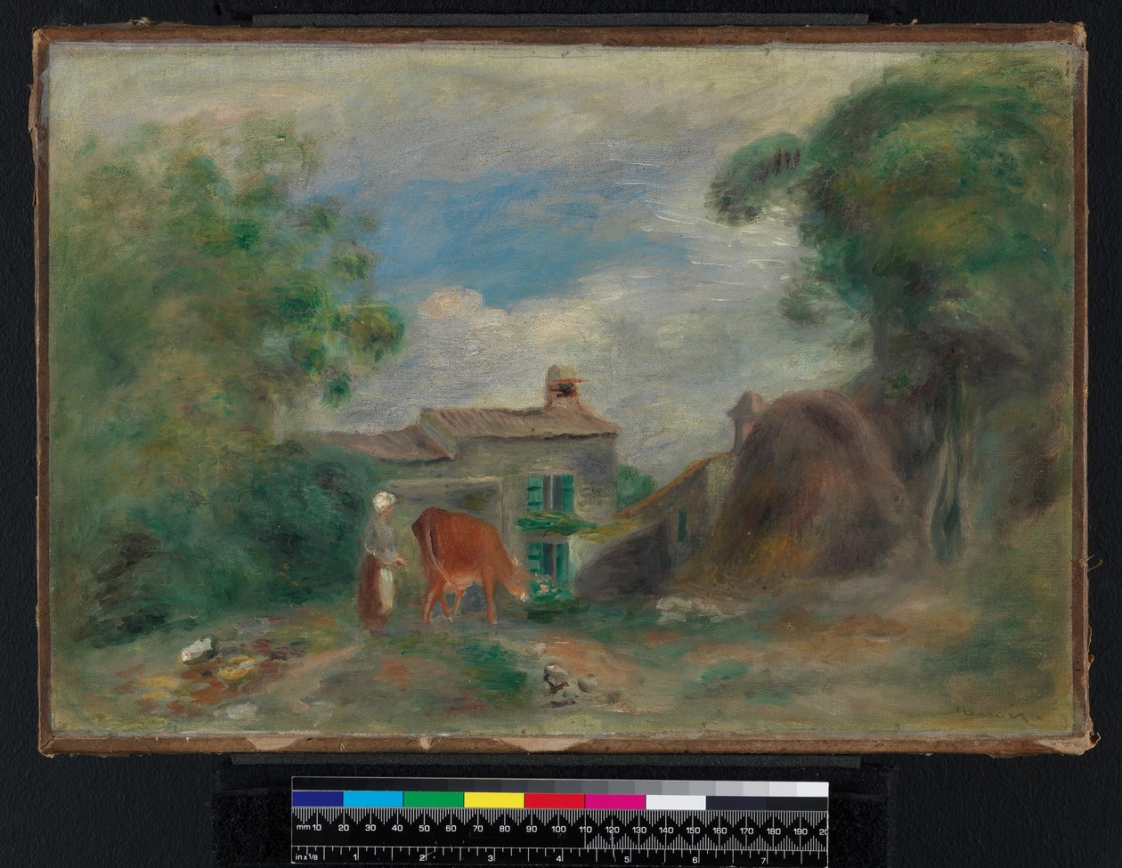 Paisagem com figuras, antes de 1919 de Pierre Auguste Renoir
