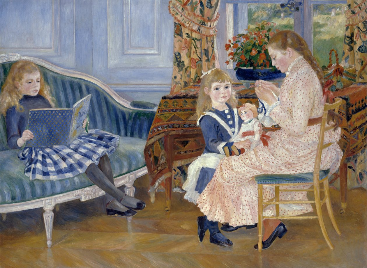 Tarde infantil em Wargemont de Pierre Auguste Renoir