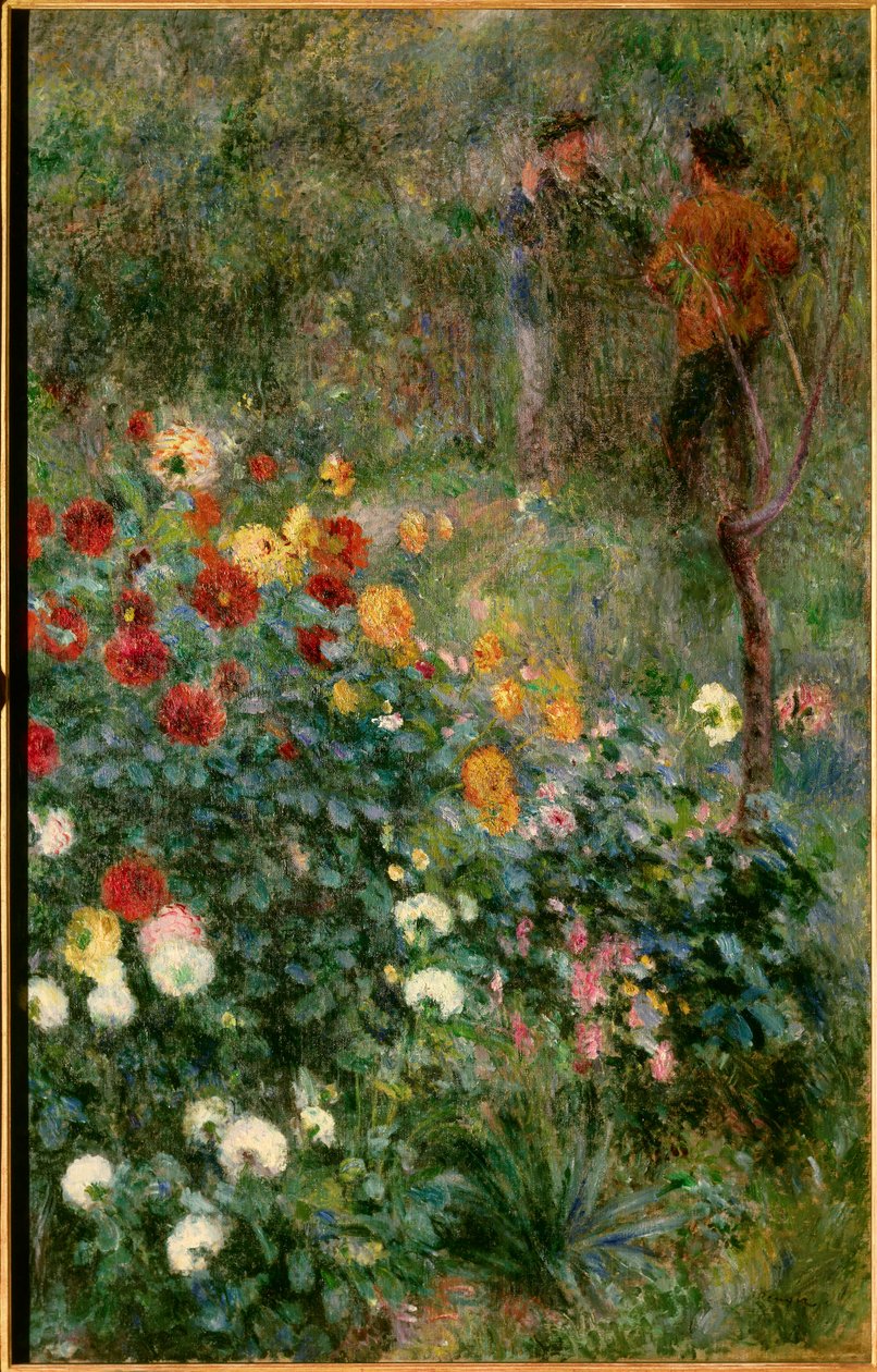 Le jardin rue Cortot a Montmartre Painting de Pierre Auguste Renoir (1841-1919) 1876 Pittsburgh. Instituto de Arte de Pierre Auguste Renoir