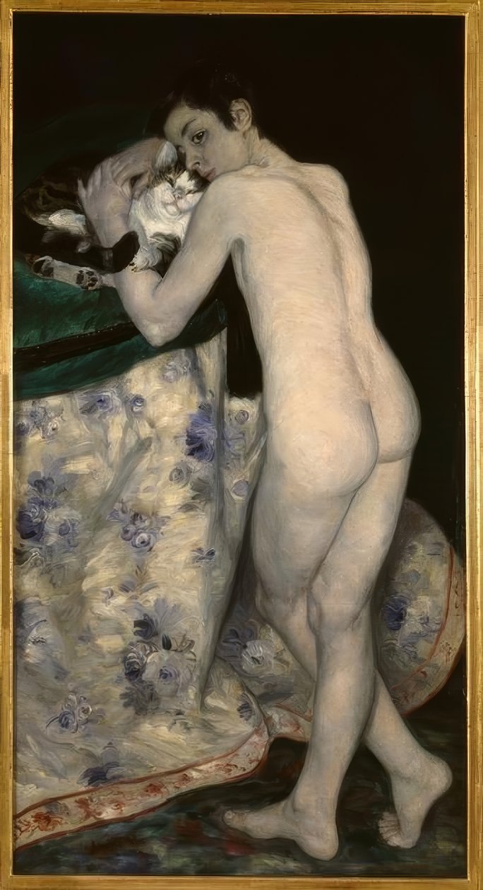 O garoto com o gato de Pierre Auguste Renoir