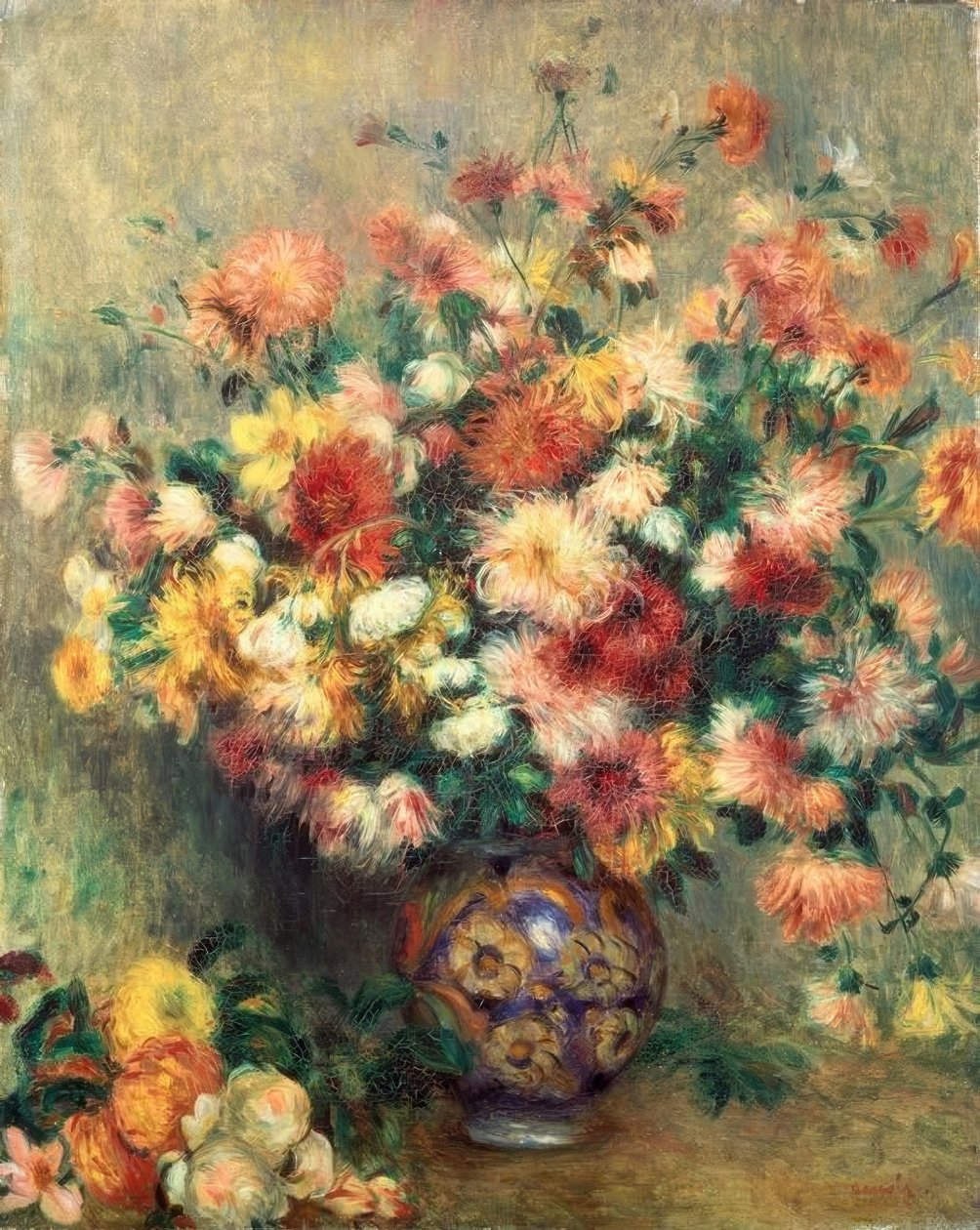 Les Dahlias de Pierre Auguste Renoir