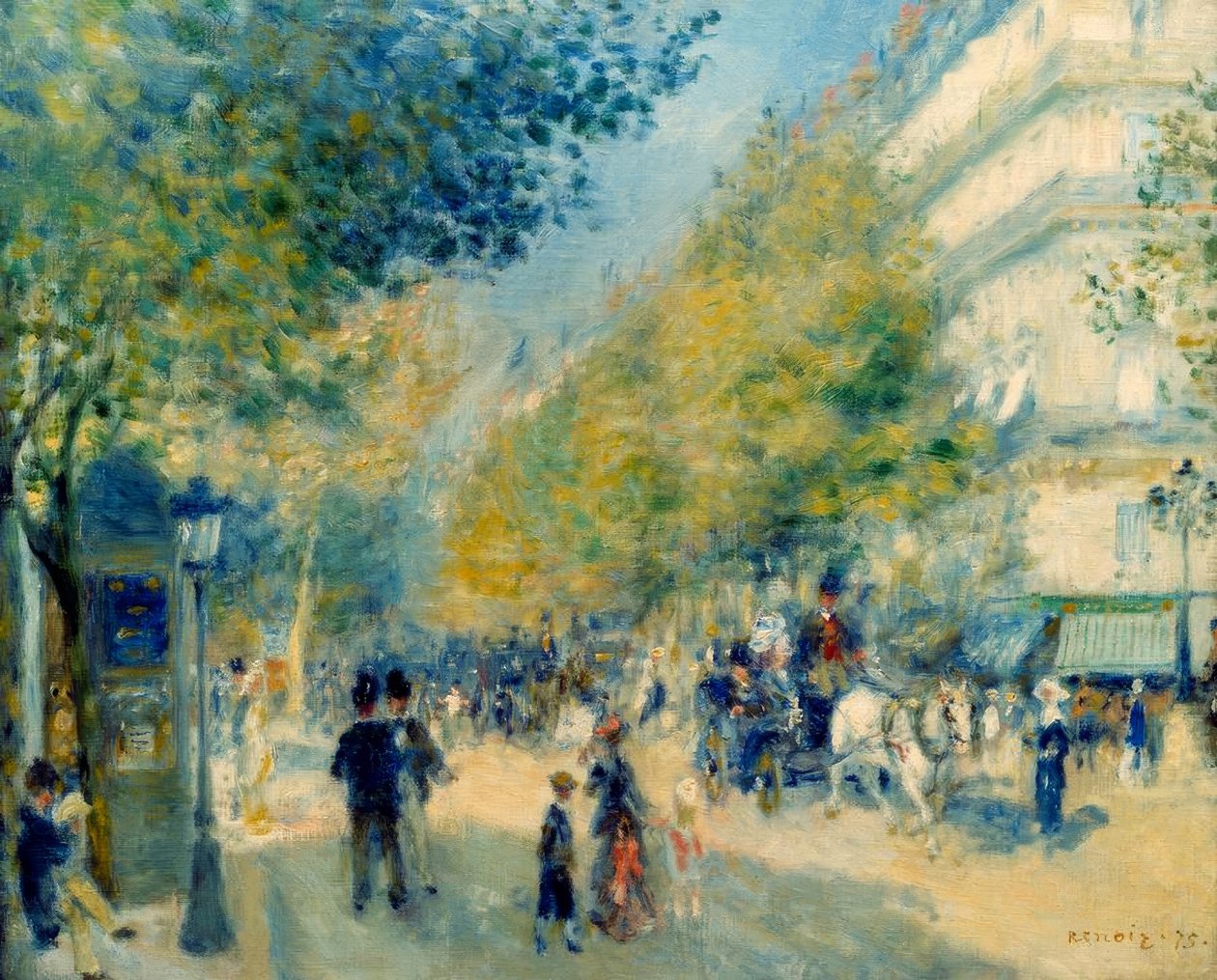 Os grandes Boulevards de Pierre Auguste Renoir
