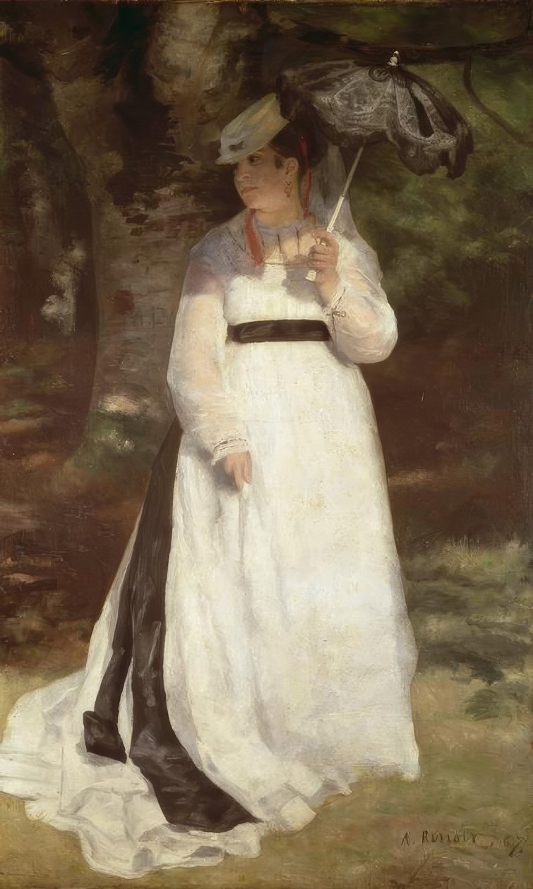 Lise com guarda-chuva de Pierre Auguste Renoir