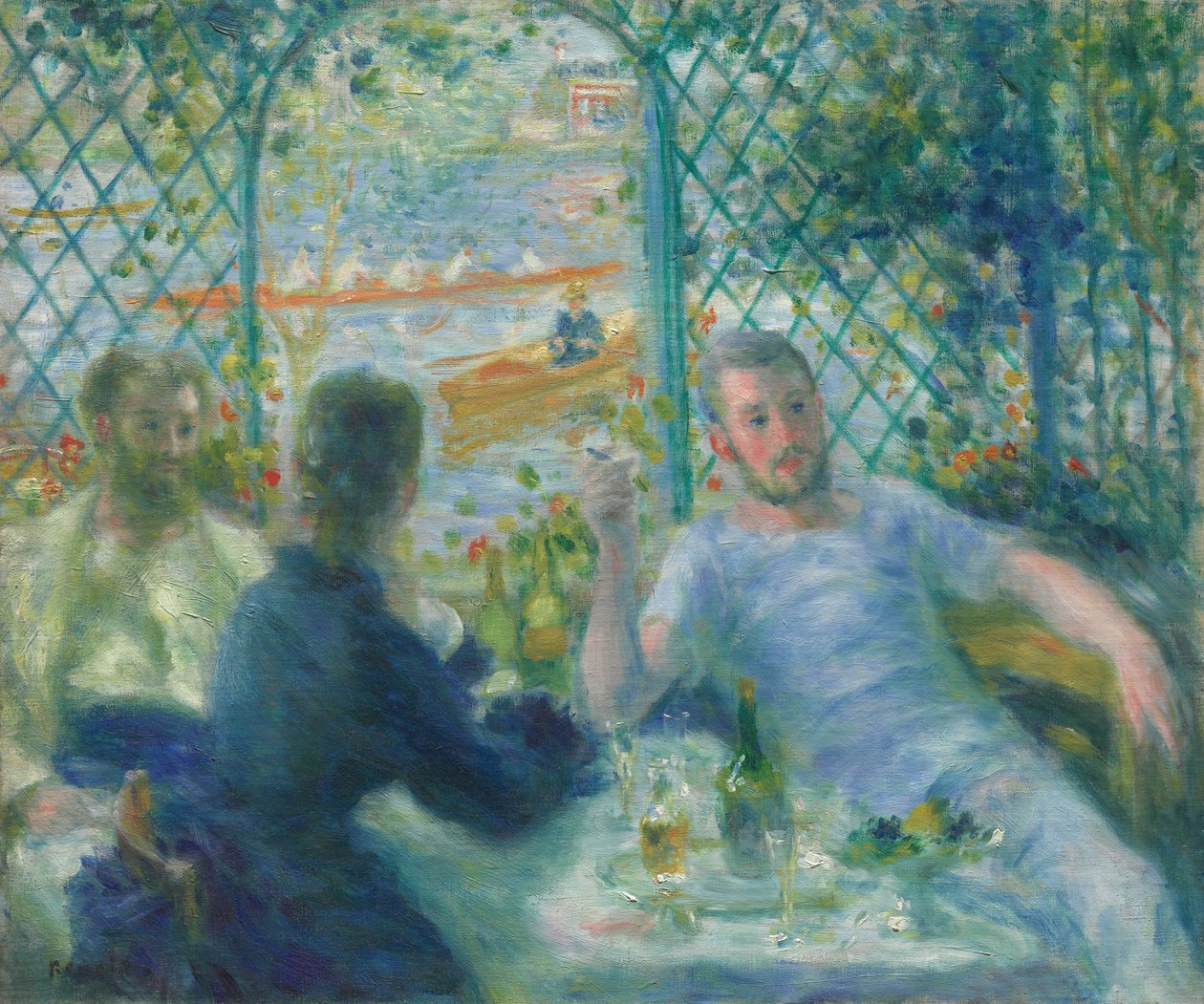 Almoço no restaurante Fournaise (almoço dos remadores) de Pierre Auguste Renoir