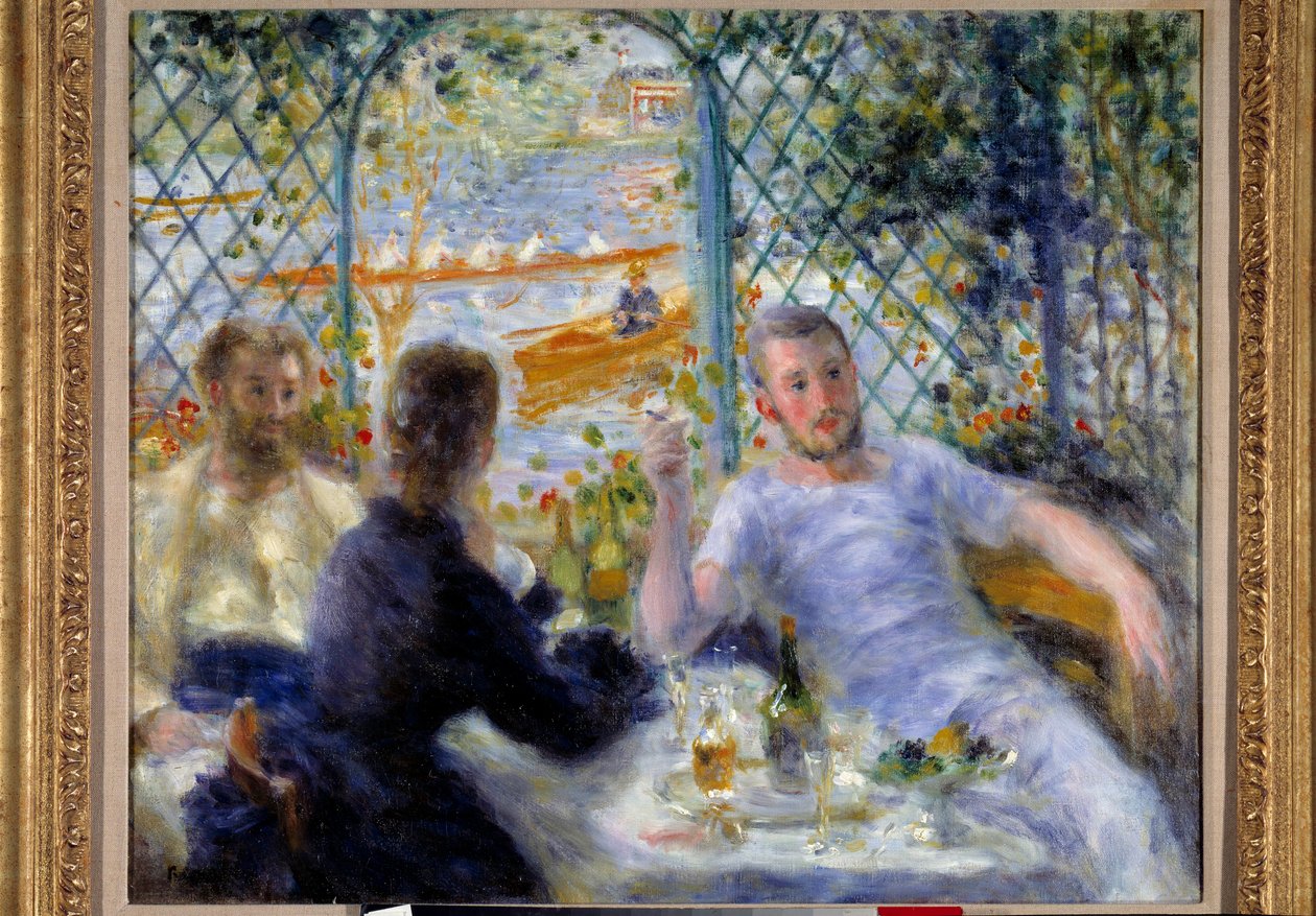 Almoço no restaurante Fournaise ou almoço dos remadores de Pierre Auguste Renoir