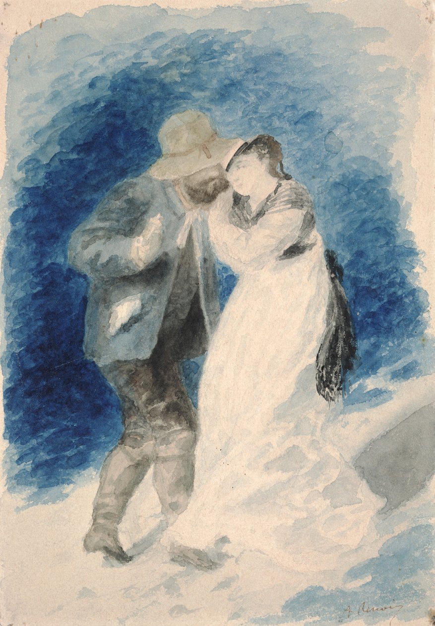 M. Jules Le Coeur e Mlle. Clemence Trehot de Pierre Auguste Renoir