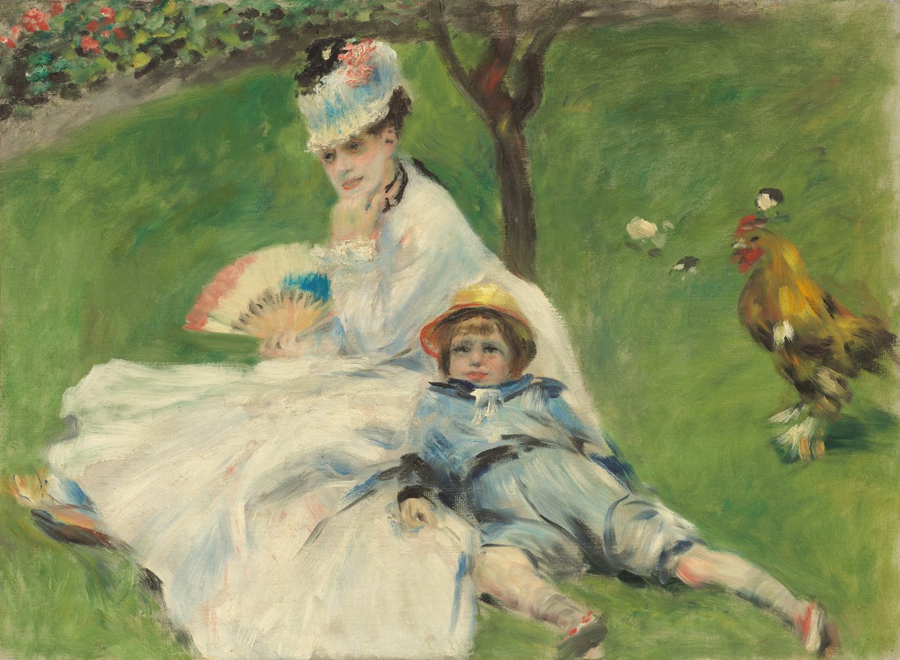 Madame Monet e seu filho de Pierre Auguste Renoir