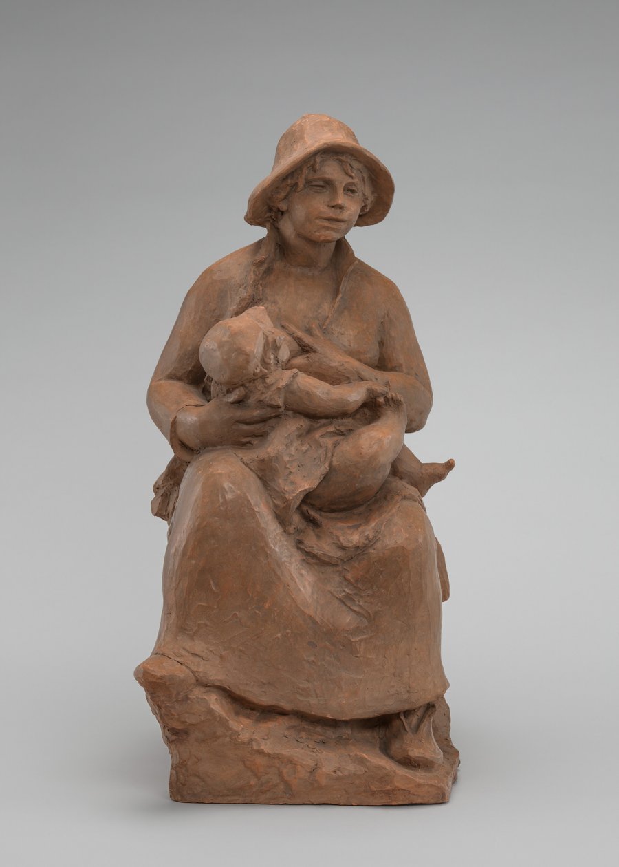 Maternidade: Madame Renoir e Filho, c. 1916. de Pierre Auguste Renoir