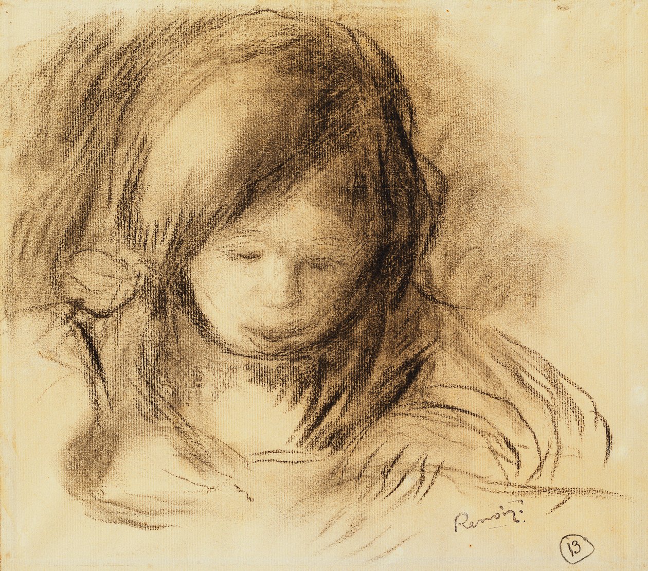 Mini escritor; Coco Writing, de Pierre Auguste Renoir