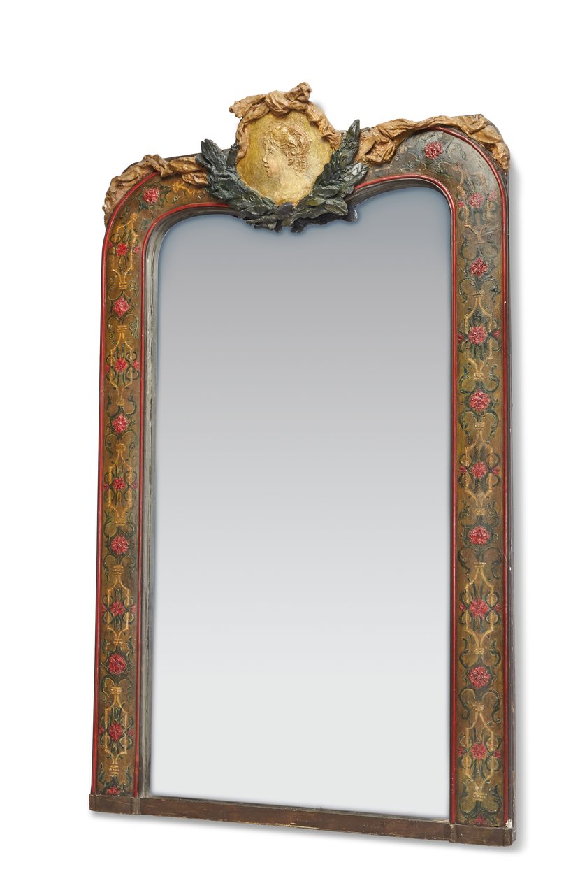 Moldura de espelho com um medalhão "Maiden" s Head "para o salão Madame Charpentier, c.1878-79 de Pierre Auguste Renoir