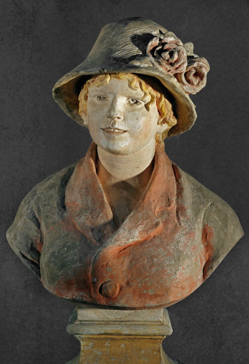 Mme. Renoir (terracota policromada) de Pierre Auguste Renoir