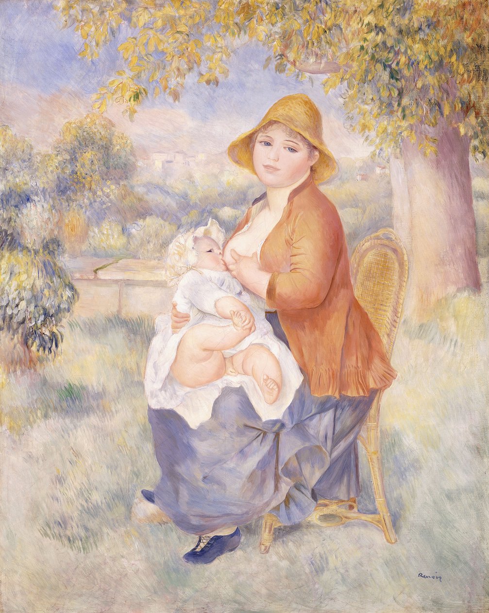 Mãe e Filho, Maternidade, 1886 de Pierre Auguste Renoir