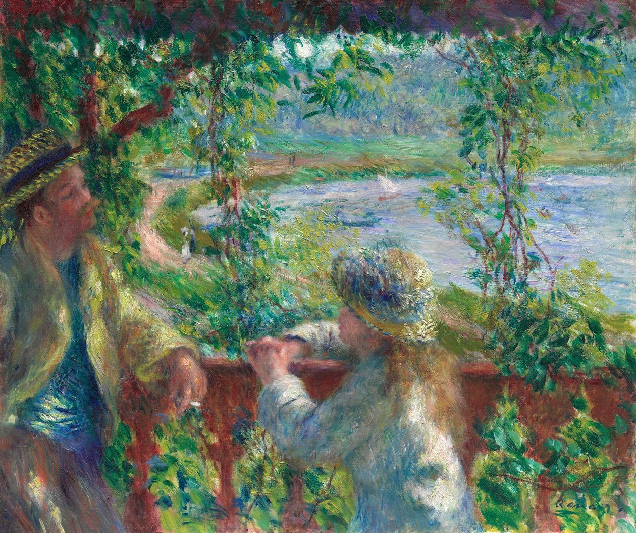 Perto do lago de Pierre Auguste Renoir