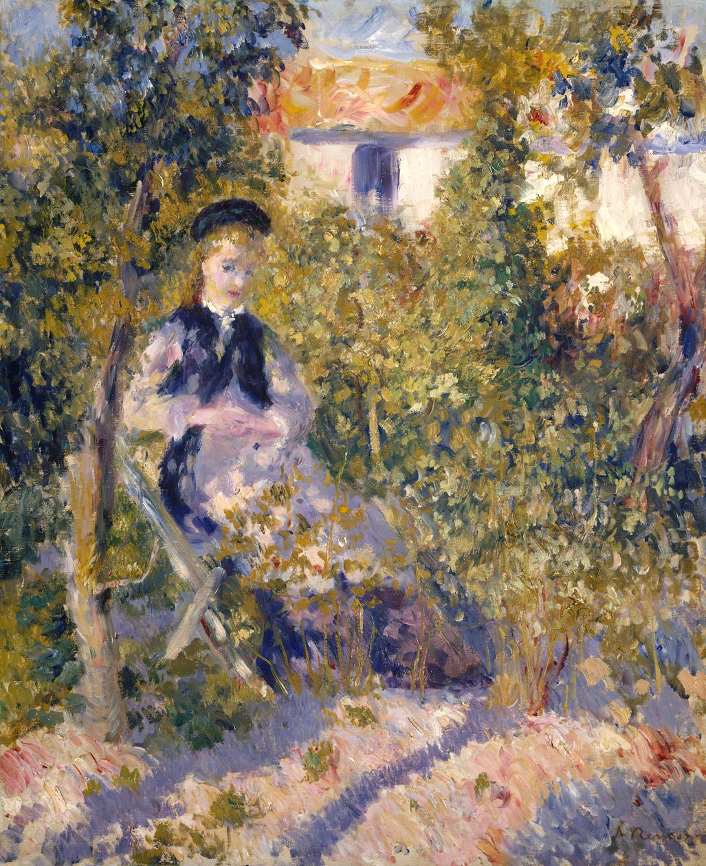 Nini no Jardim Nini Lopez, 1876. de Pierre Auguste Renoir