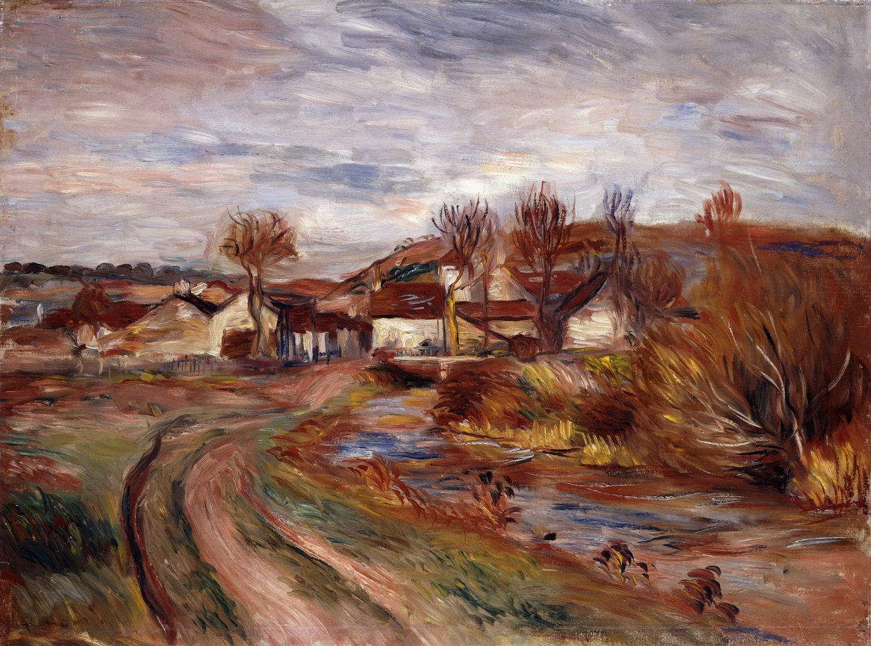 Campo da Normandia; Paisagem na Normandia, 1895 de Pierre Auguste Renoir