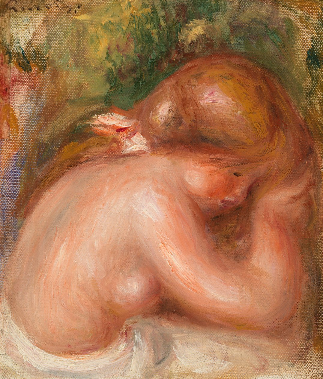 Torso nu de jovem de Pierre Auguste Renoir