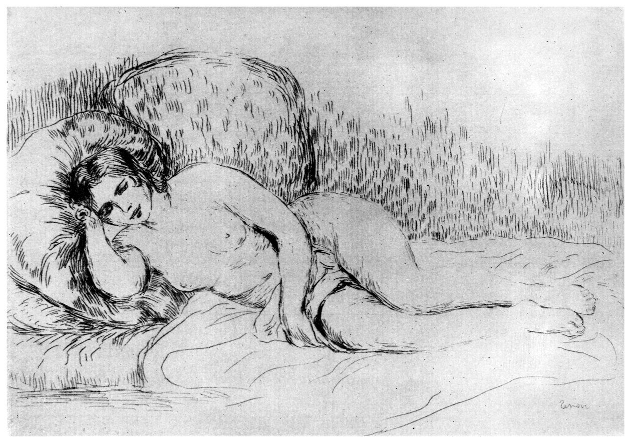 Nude, c1860-1910 1924 de Pierre Auguste Renoir