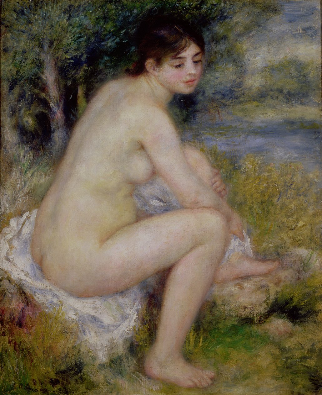 Nu em uma paisagem de Pierre Auguste Renoir