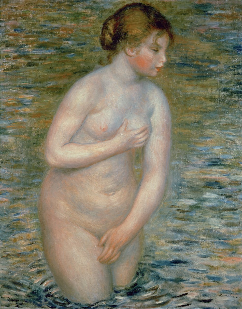 Nu na água, 1888 de Pierre Auguste Renoir