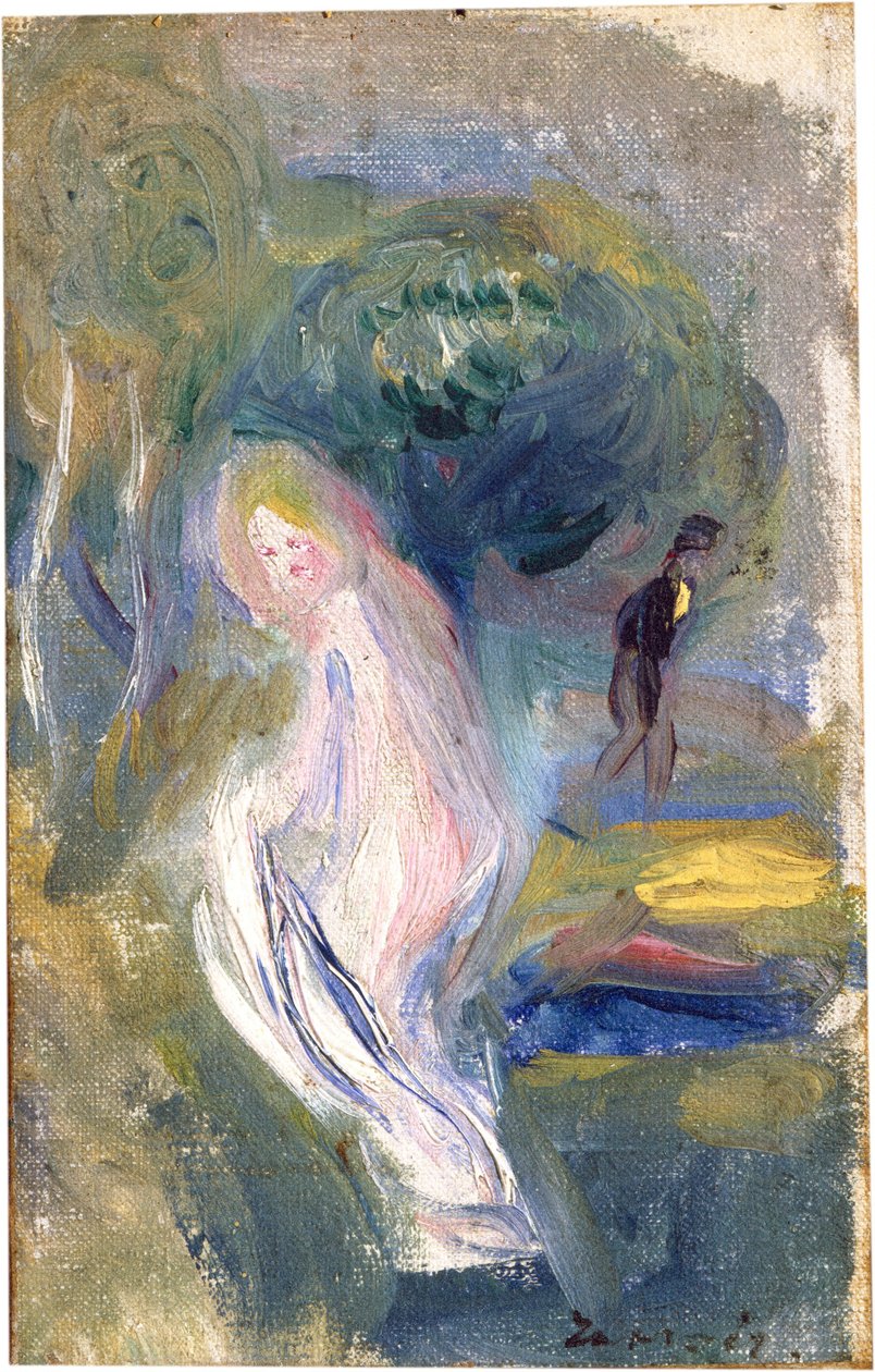 Nu com Figura no Fundo, c. 1882. de Pierre Auguste Renoir